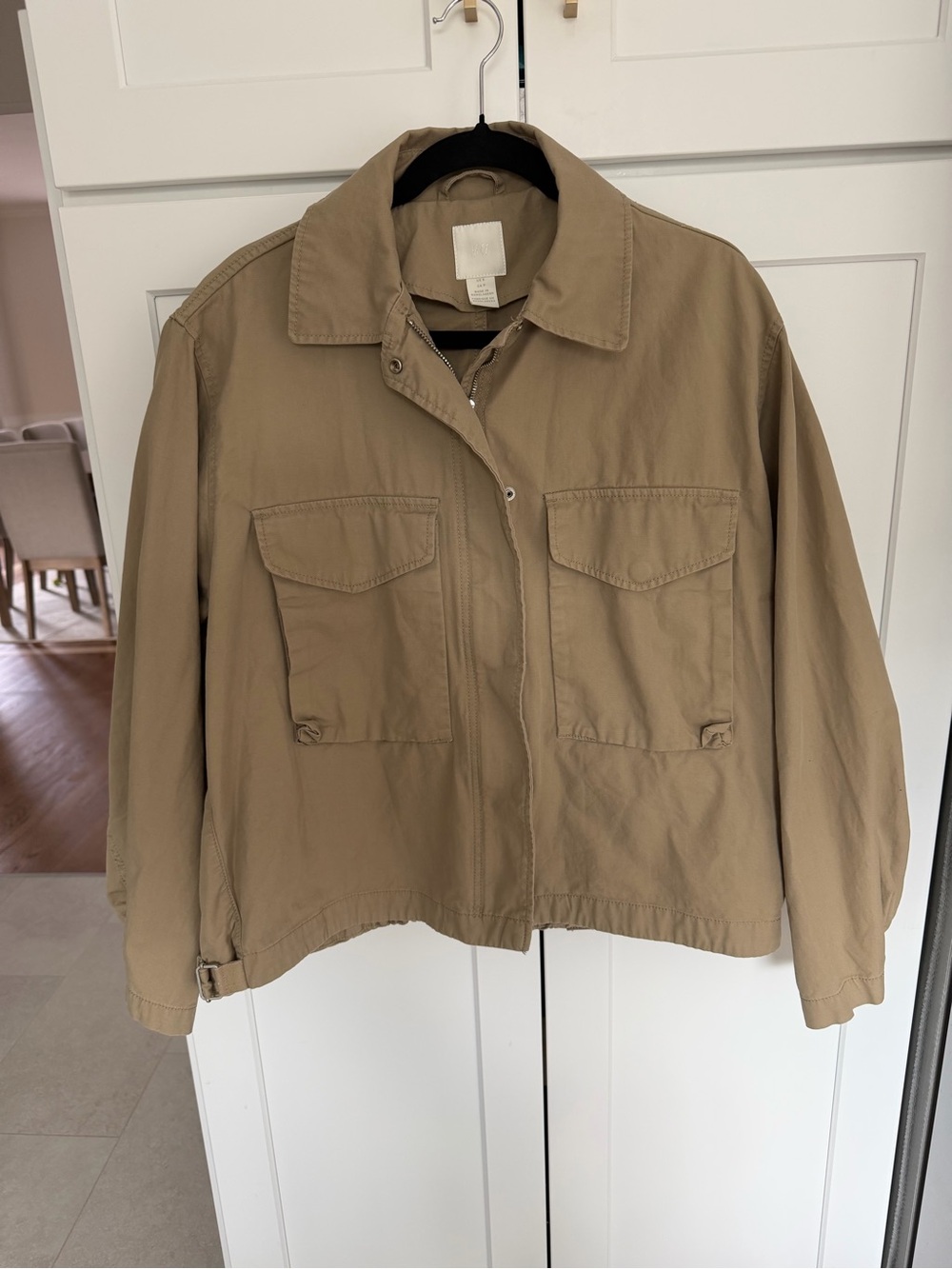 H&M Women’s Cargo Jacket 100% Cotton Size Small